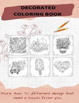 Decorated coloring book