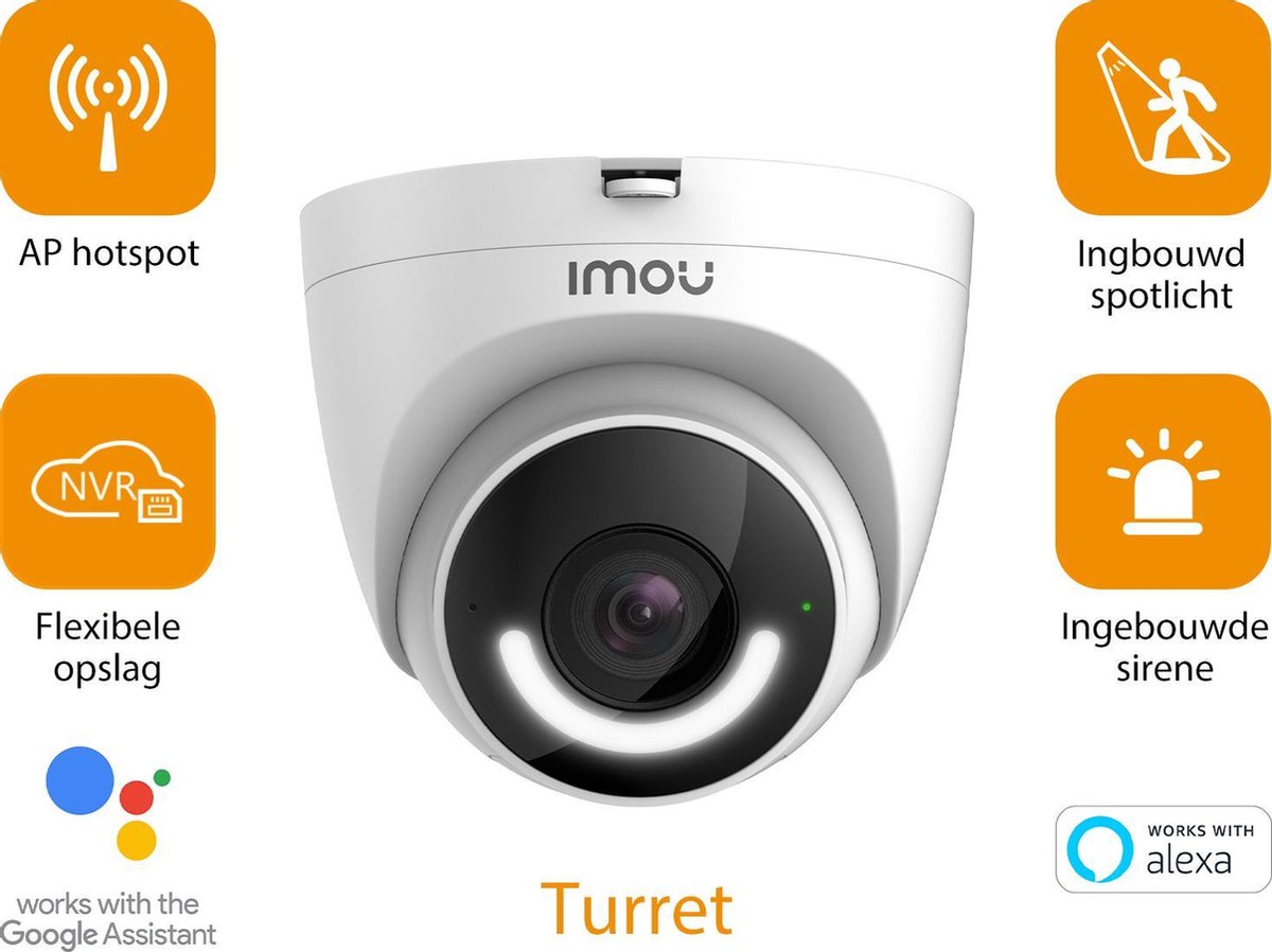 Imou Turret IP-camera - Dome - Voor buiten - Full HD (1080p) – foto 4