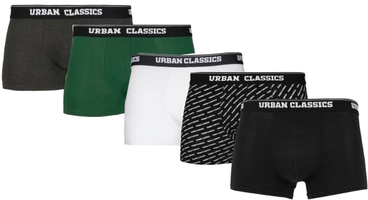 Urban Classics - 5Pack Boxershorts set - L - Multicolours