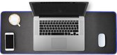 Waterdichte Bureau onderlegger - Gaming/Kantoor/Schrijven - Bureau mat - Bureaumat - Deskmat - Bureau accessoires - Bureaulegger - 80x32cm - Zwart/Blauw