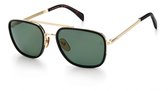 David Beckham Zonnebril 7039/f/s Cat.3 Vierkant Rvs Goud/groen