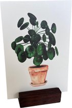 Fotohouder - Kaartenhouder blokje - Extra donker - 7 cm