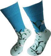 Verjaardag cadeautje voor hem en haar - Sneeuwklokje sokken - Sneeuwklok sokken - Leuke sokken - Vrolijke sokken - Luckyday Socks - Sokken met tekst - Aparte Sokken - Socks waar je