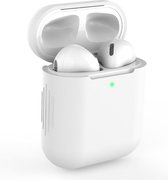 Apple AirPods 1/2 Hoesje in het Wit - Siliconen - Case - Cover - Soft case