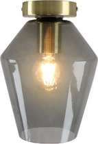 Olucia Marwin - Plafondlamp - Grijs/Goud - E27