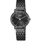Q&Q Qa21j432y dames horloge zwart - 30 mm
