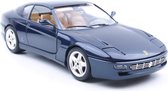 Ferrari 456GT 1992 (Donkerblauw) (30cm) 1/18 Bburago - Modelauto - Schaalmodel - Model auto - Miniatuurautos - Miniatuur auto