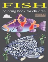 Fish coloring book for children ages 3-6