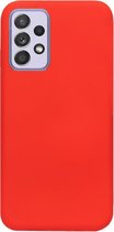 - ADEL Siliconen Back Cover Softcase Hoesje Geschikt voor Samsung Galaxy A52(s) (5G/ 4G) - Rood