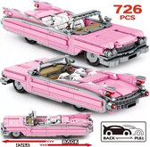 Pink Cadillac Eldorado - 726 stuks - Compatibel met grote merken - zelf bouwen- geen speelgoed- Collectors item