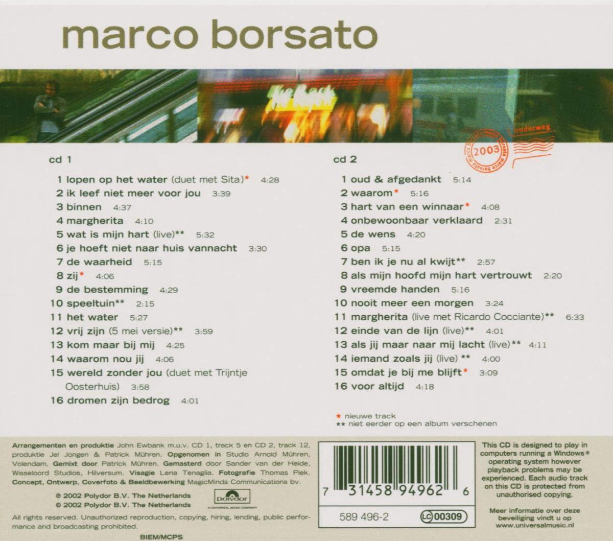 bol.com | Onderweg, Marco Borsato | CD (album) | Muziek