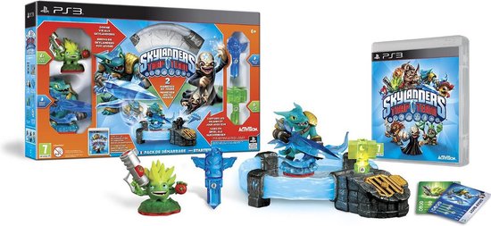 Skylanders Trap Team starterspakket voor PS3 inclusief figuren, portal, vallen en PS3-gamehoes.