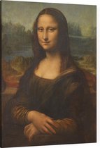 Mona Lisa, Leonardo da Vinci - Foto op Canvas - 45 x 60 cm