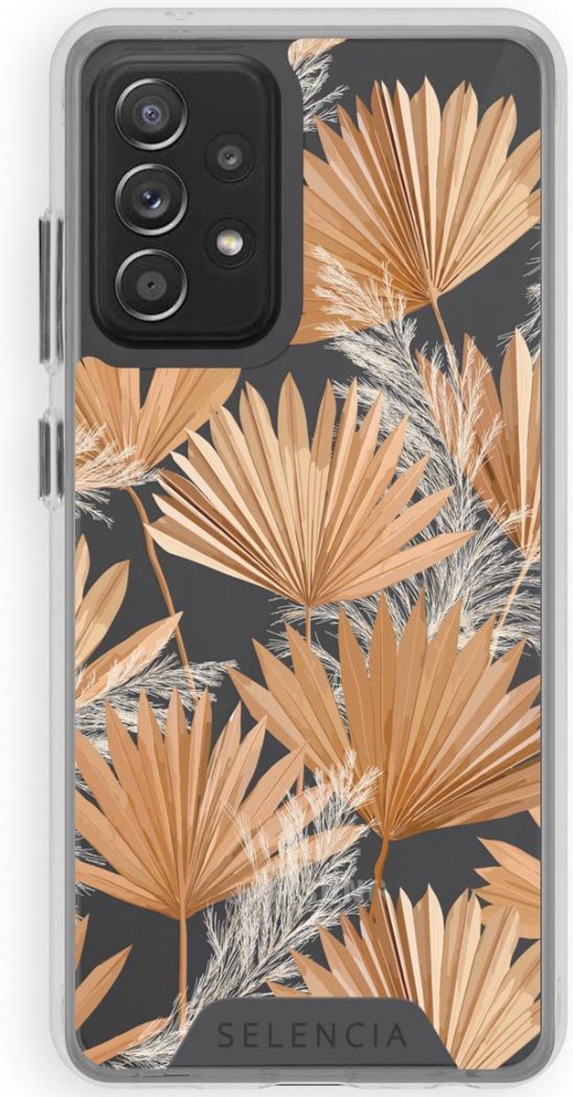 Selencia Fashion Extra Beschermende Backcover Galaxy A52(s) (5G/4G) - Palm Leaves