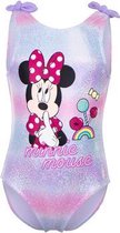 Minnie Mouse - Badpak - Paars - 8 jaar - 128cm
