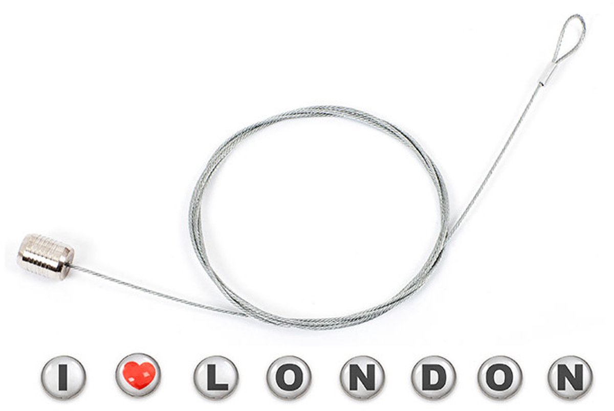 Balvi Fotohouder London 150 Cm Acryl/staal Zilver 9-delig
