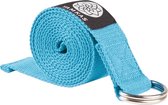 Yamkas Yogariem Katoen 183 x 3.8 cm - Yoga Stretch Strap Riem Blauw