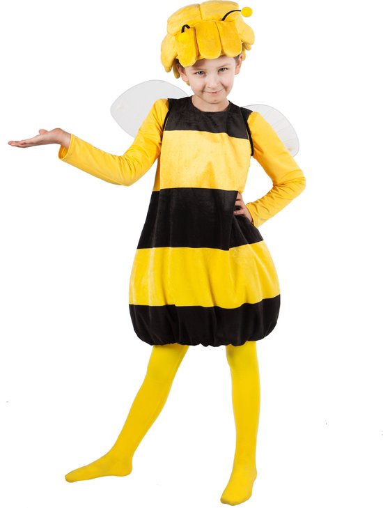 METAMORPH GmbH - Zwart en geel Maya de Bij kostuum voor kinderen - 110-116 cm (5-6 jaar)