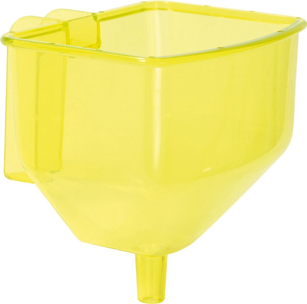 Eduplay trechter speelgoed met handvat - transparant geel - 3 stuks.