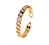Dunne chain ring | goud gekleurd