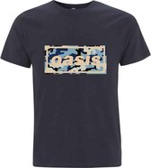 Oasis Heren Tshirt -S- Camo Logo Blauw