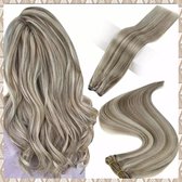 Hairweave Weave hair Weft 100%remy human hair BLOND HAZEL BLEND