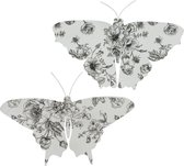 vlinder wandvlinder voor binnen of in de tuin set van 2 stuks