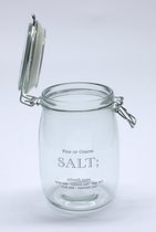 Voorraadpot - Salt - glas - transparant - 10 x 13 x 17 cm hoog