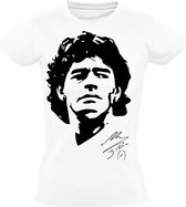 Diego Maradona Dames t-shirt | argentinie | Wit