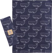 NAVY BLAUWE WALVIS THEEDOEK - BATELA