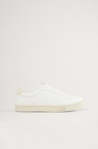 NA-KD Classic Court Vrouwen Sneakers - White - Maat 40