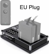 Micro USB 3 PCS batterijlader voor Insta360 ONE X panoramische camera (EU-stekker)