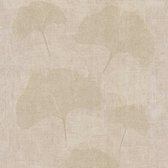 A.S. Création behangpapier bloemen beige en metallic - AS-322655 - 53 cm x 10,05 m