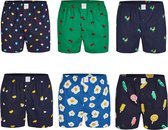 MG-1 Wijde Boxershorts Heren 6-Pack Multipack met Voorjaar/Zomer Prints -  XXL