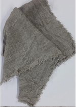 Shabby linnen doek gerafeld 60 x 40 cm