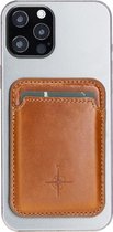 NorthLife - Brida Lederen Magsafe (magnetische) cardholder / pasjeshouder - iPhone 12/13 Serie - Cognac
