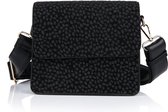 Yoonz - Crossbody Tas - Flap Met Magneetsluiting - Afneembaar En Verstelbaar Hengsel - Cheetah Print - Zwart