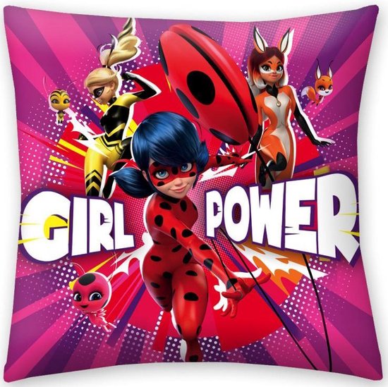 Miraculous Kussen Girl Power - 40 x 40 cm - Polyester