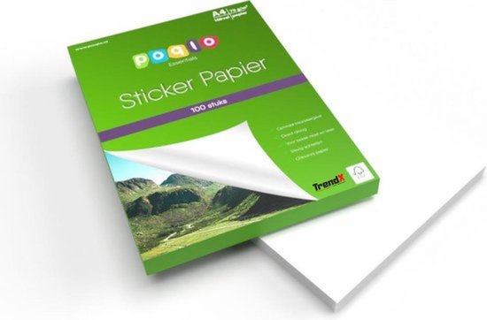 A4 Stickervellen - Sticker Etiketten - 100 Stuks | bol.com