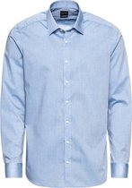 OLYMP Level 5 body fit overhemd - blauw - Strijkvriendelijk - Boordmaat: 40
