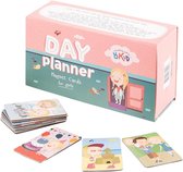 OKID Dagplanner–100 Magnetische Kaarten Meisje voor Magneetbord-Pictogrammen voor kinderen met activiteiten en taken voor Planbord–Zindelijkheidstraining–Beloningssysteem–Montessori Speelgoed