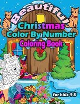 Beautifull Christmas Color By Number Coloring Book For Kids 4-8