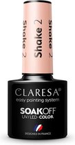 Claresa UV/LED Hybrid Gel Nagellak Peach Shake #2 - 5ml.