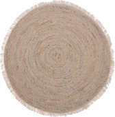 Home & Styling Vloerkleed rond Dia 80 cm - Tapijt - Jute - Gevlochten