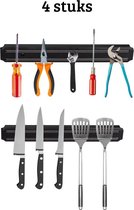 4x Bande magnétique - Couteaux et outils - Porte-couteau magnétique - Aimant à suspendre - Ustensiles de cuisine - Porte-outils - Porte-outils