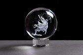 Avenir - Luxe Sterrenbeeld Sagittarius/Boogschutter - 3D Glazen Bol - Astrologie - Home Decoratie - Cadeau