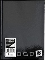 SOHO HK Schrift – Collegeblok – Lijntjespapier – Gelinieerd - Harde kaft – Voorzien van kantlijn - 160 pagina’s – A5 Formaat - Zwart