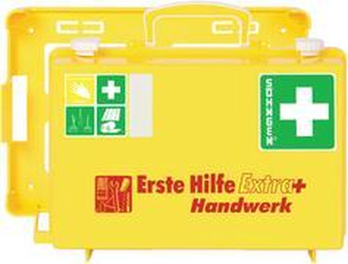 SÖHNGEN verbanddoos extra + HANDWERK SN-CD, geel