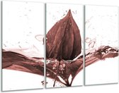 Peinture sur verre Fleur | Marron, rouge | 120x80cm 3 Liège | Tirage photo sur verre |  F006646