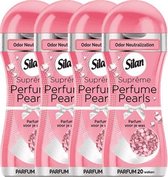 Silan - Suprême Perfume Pearls - Geurparels Active Bloom - Parfum voor je was - 4 x 260 gram - 80 Wasbeurten